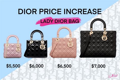 lady dior bag price 2023